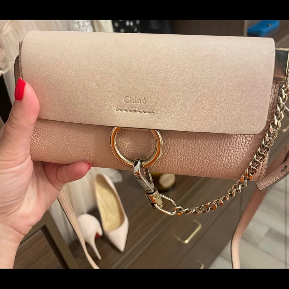 Chloé Faye Crossbody Bag Blush Pink